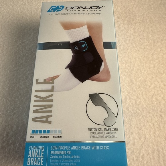 DonJoy Advantage Stabilizing Ankle Brace - Adjustable, Low Profile - S-M Black - Picture 2 of 10